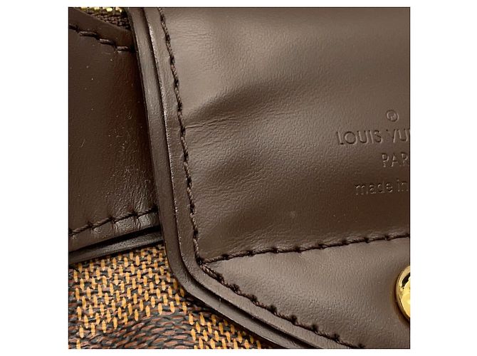 Borsa a Spalla Louis Vuitton Damier Ebene Sistina MM per Donne Marrone - vista 8