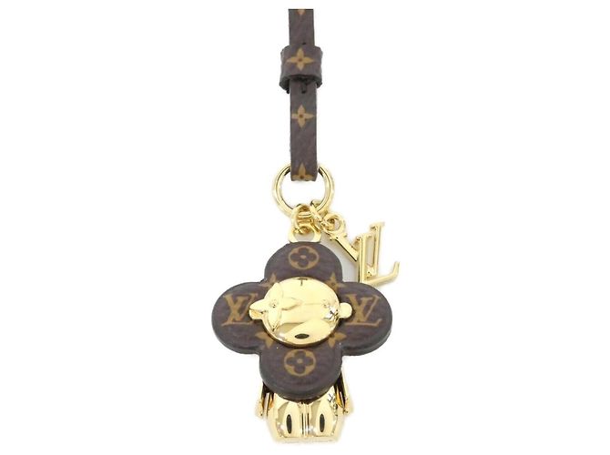 Charm Accessorio Monogram Louis Vuitton Mini Vivienne Marrone - vista 2