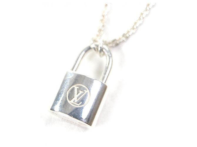 Collana a catena con pendente Lockit LOUIS VUITTON, Argento, Peso ., Donna - vista 4