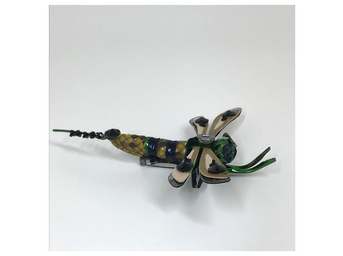 Broche Accessoires Libellule Miu Miu Vert x Rose - vue 3