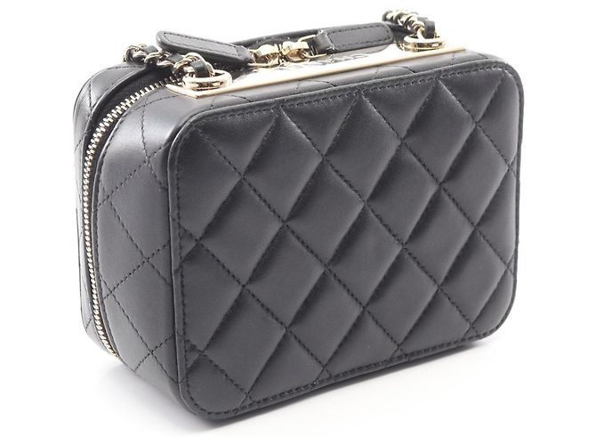 Bolso de hombro mini Trendy CC de Chanel, de cuero de cordero, para mujeres, negro - vista 2