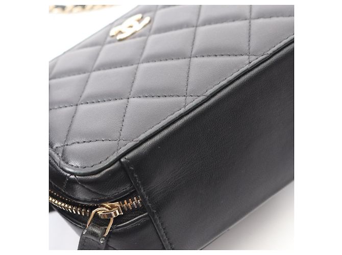 Bolso de hombro mini Trendy CC de Chanel, de cuero de cordero, para mujeres, negro - vista 7