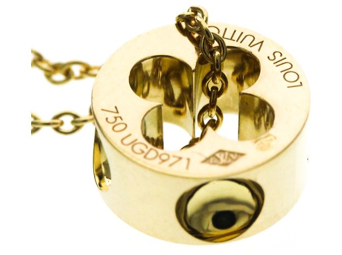 Collar Péndulo Empreinte Louis Vuitton Oro Amarillo () Sin Piedra Moda Hombre,Mujer Collar Péndulo (Oro) Dorado - vista 5