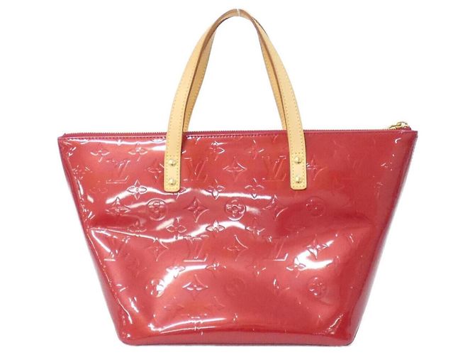 Borsa Louis Vuitton Vernis Bellevue PM Rosso - vista 2