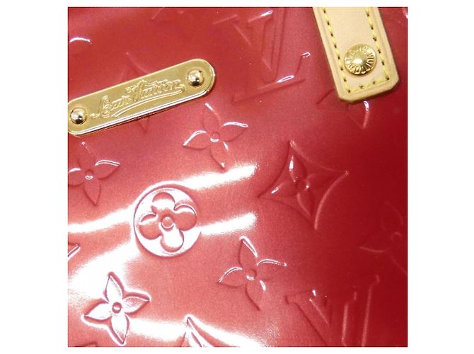 Borsa Louis Vuitton Vernis Bellevue PM Rosso - vista 4