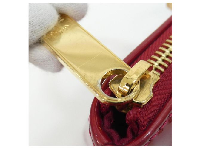 Borsa Louis Vuitton Vernis Bellevue PM Rosso - vista 7