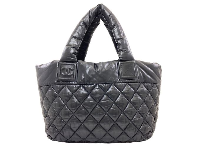 Borsa tote Chanel Coco Cocoon con hardware argentato, materiale in nylon, da donna. Nero - vista 2