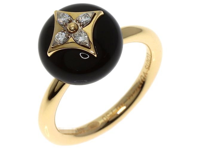 Anello Louis Vuitton Blossom Onyx Diamond in Oro Giallo per Donne - vista 2
