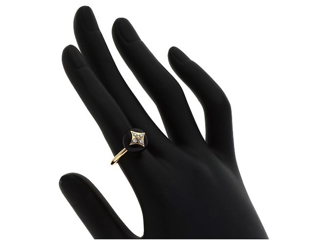 Anello Louis Vuitton Blossom Onyx Diamond in Oro Giallo per Donne - vista 7