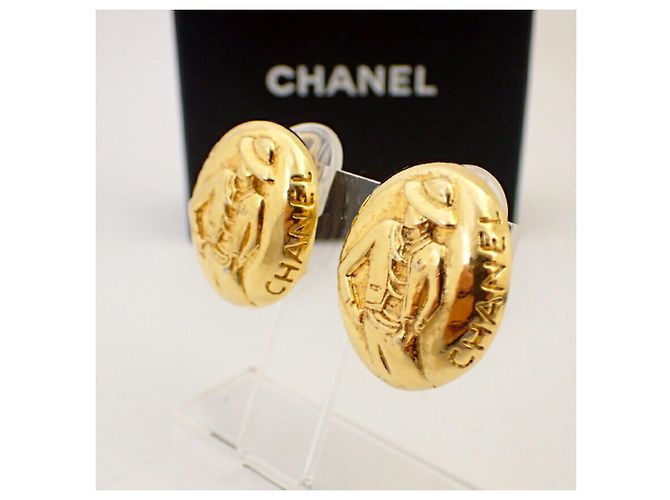 Orecchini placcati in oro Mademoiselle di CHANEL - D'oro - vista 3