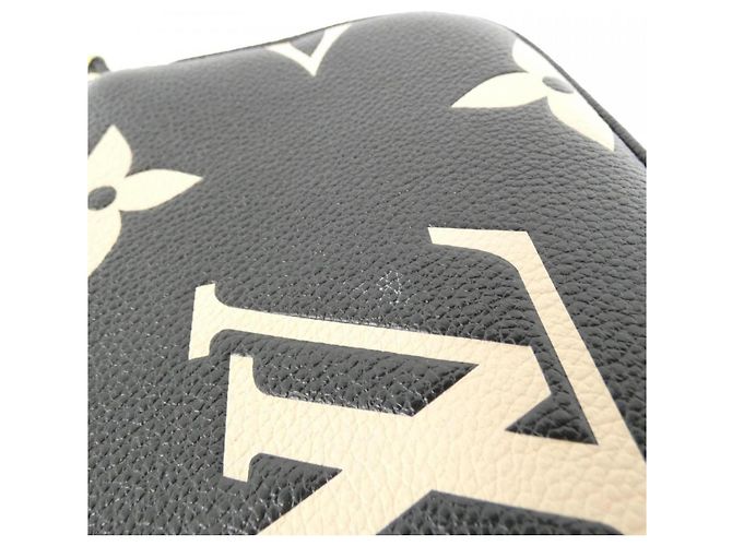 Louis Vuitton Bicolor Monogram Empreinte Multi Pochette Accessoires Shoulder Bag Black - view 4