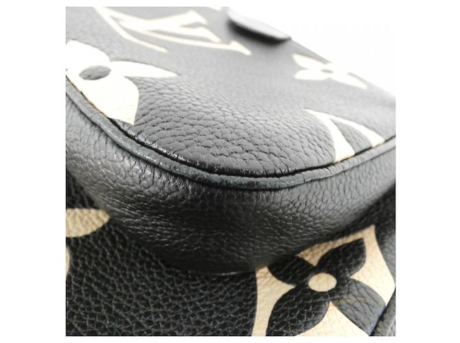 Louis Vuitton Bicolor Monogram Empreinte Multi Pochette Accessoires Shoulder Bag Black - view 5