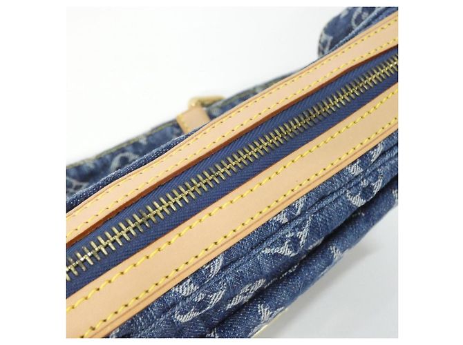 Borsa a spalla bumbag in denim Monogram Louis Vuitton Blu - vista 4
