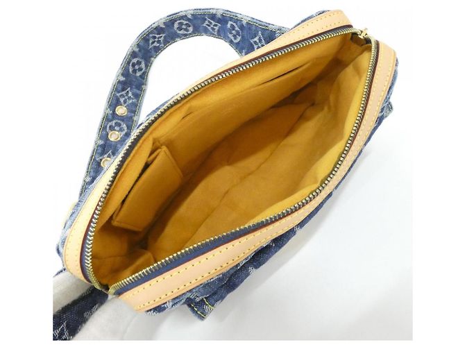 Borsa a spalla bumbag in denim Monogram Louis Vuitton Blu - vista 6
