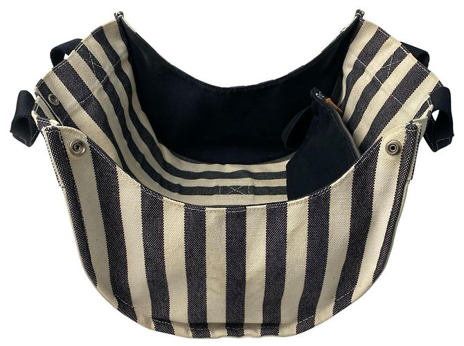 Bolsa tote em canvas Cannes PM da Hermès com bolsa para mulheres Preto - vista 8