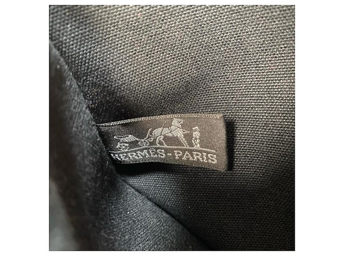 Bolsa tote em canvas Cannes PM da Hermès com bolsa para mulheres Preto - vista 9