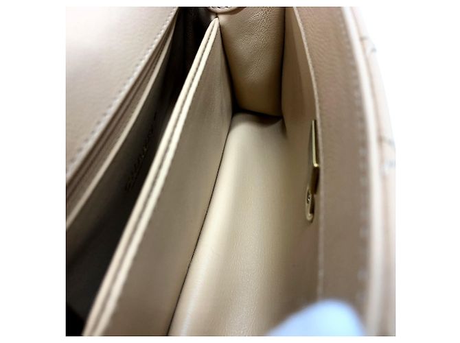 CHANEL Matelassé Coco Handle XS Borsa a Spalla Pelle Caviar Donna Beige - vista 14