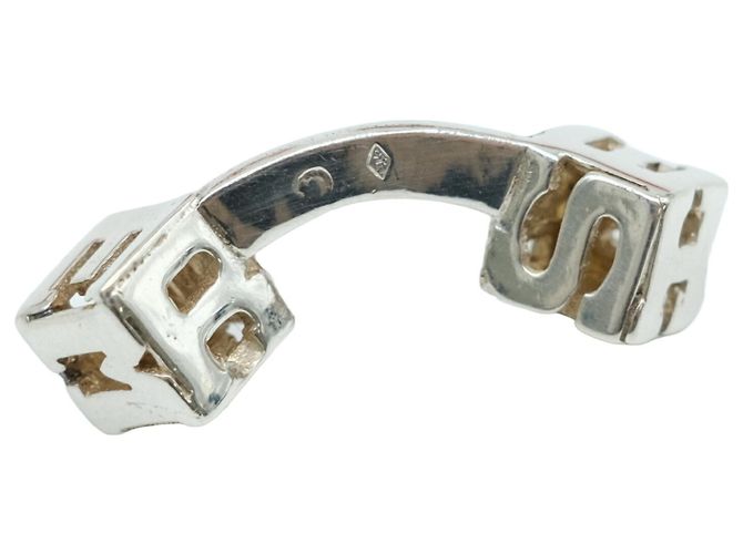 Hermès HERMES Cube Cufflinks for Men, Silver Silvery - view 3