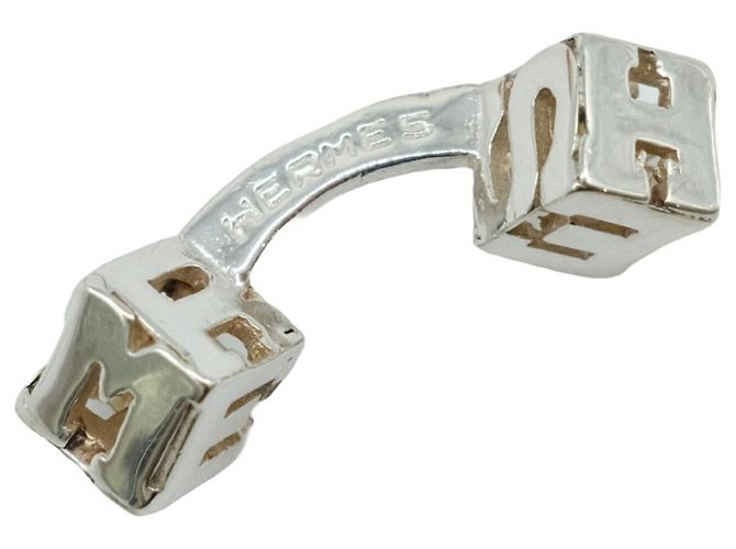 Hermès HERMES Cube Cufflinks for Men, Silver Silvery - view 5