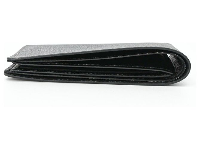 LOUIS VUITTON Portafoglio Slender Monogram Eclipse Reverse Bifold Grigio Uomo IC Chip Marrone - vista 4