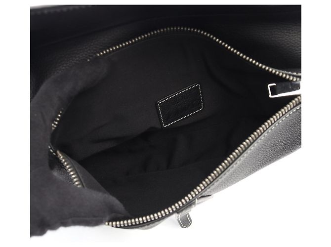 Borsa a vita in pelle Christian Dior × KAWS Saddle Bag per uomo - Nero - vista 3