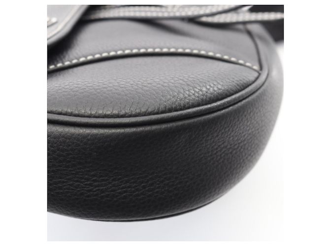 Borsa a vita in pelle Christian Dior × KAWS Saddle Bag per uomo - Nero - vista 6