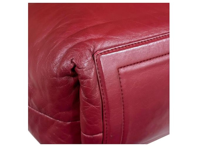 Wendbare kleine Tote-Tasche, Coco Cocoon Leder rot, Damen CHANEL Schwarz - Ansicht 11