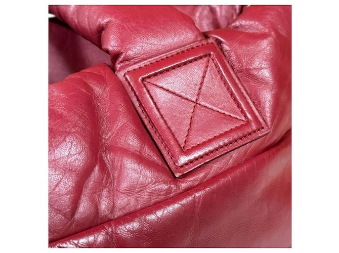 Wendbare kleine Tote-Tasche, Coco Cocoon Leder rot, Damen CHANEL Schwarz - Ansicht 14