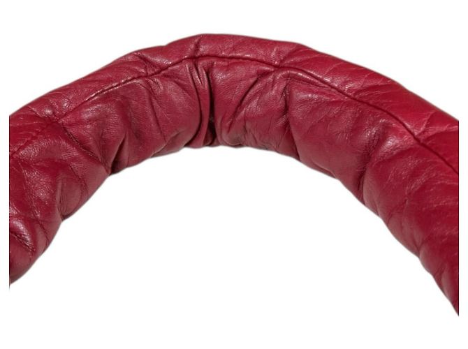 Wendbare kleine Tote-Tasche, Coco Cocoon Leder rot, Damen CHANEL Schwarz - Ansicht 15