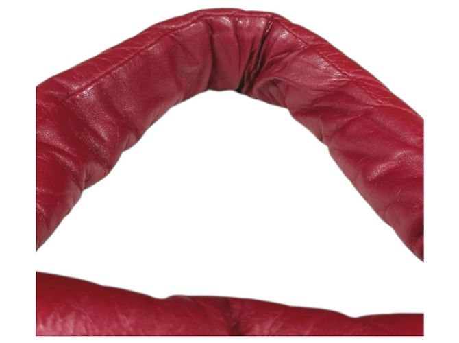 Wendbare kleine Tote-Tasche, Coco Cocoon Leder rot, Damen CHANEL Schwarz - Ansicht 16