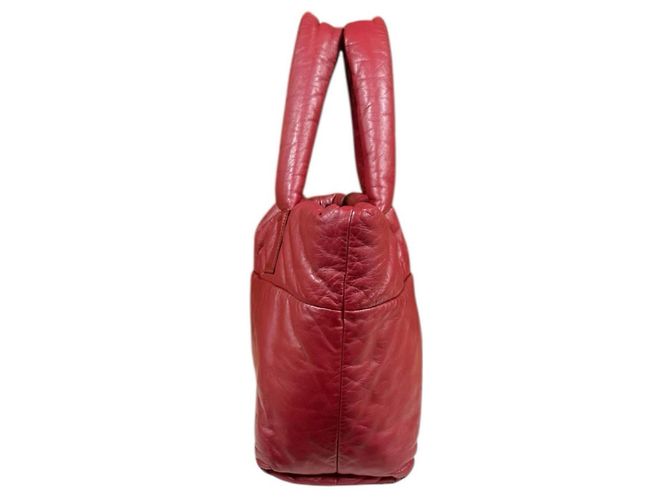 Wendbare kleine Tote-Tasche, Coco Cocoon Leder rot, Damen CHANEL Schwarz - Ansicht 4