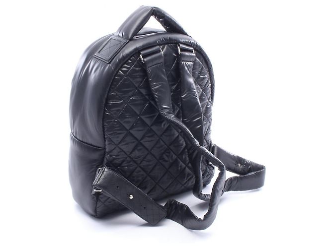Zaino/borsa Chanel Coco Cocoon, nylon e pelle, donna, nero - vista 2