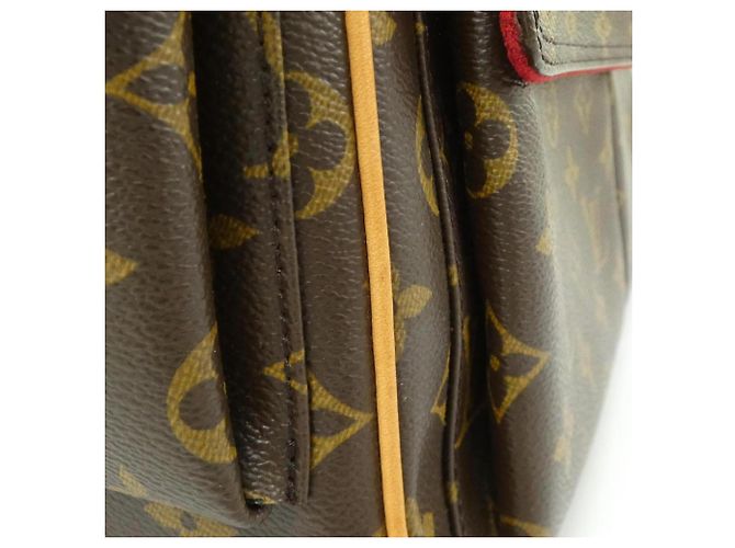 Borsa Louis Vuitton Monogram Multipli Cité Marrone - vista 7