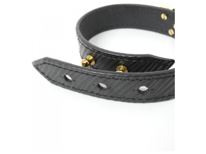 Bracciale Epi Louis Vuitton LV Twist Nero - vista 4