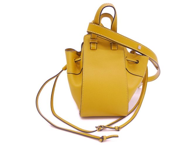 Borsa Mini Hammock con Coulisse LOEWE Giallo - vista 2