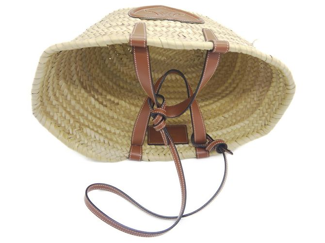 Céline Borsa a Spalla Celine Teen Triomphe Classic Panier Beige - vista 6