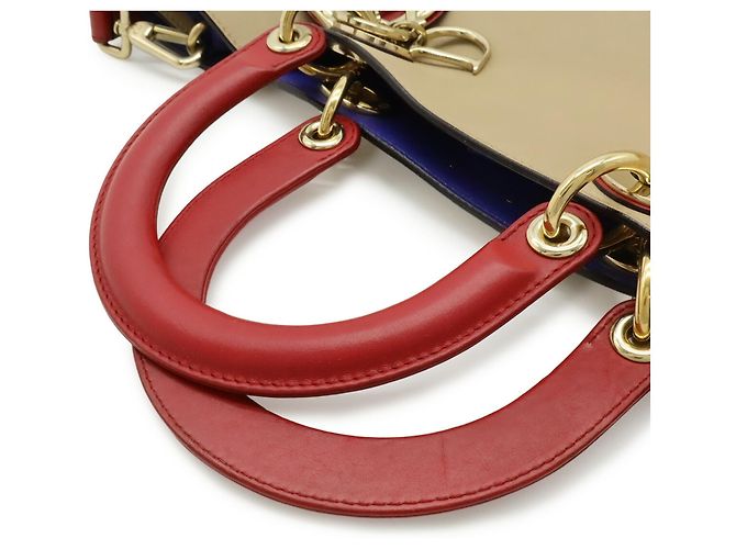 Borsa a mano/shoulder Diorissimo Christian Dior, pelle, beige. - vista 5