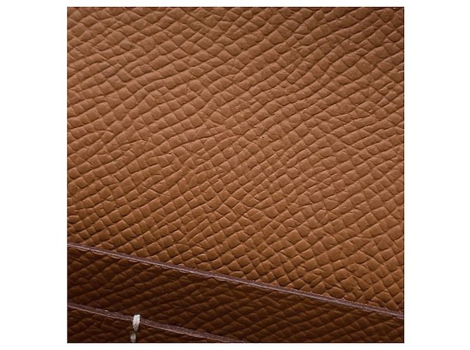 Hermès Cartera Kelly Long de cuero Epsom dorado con estampilla B - vista 8