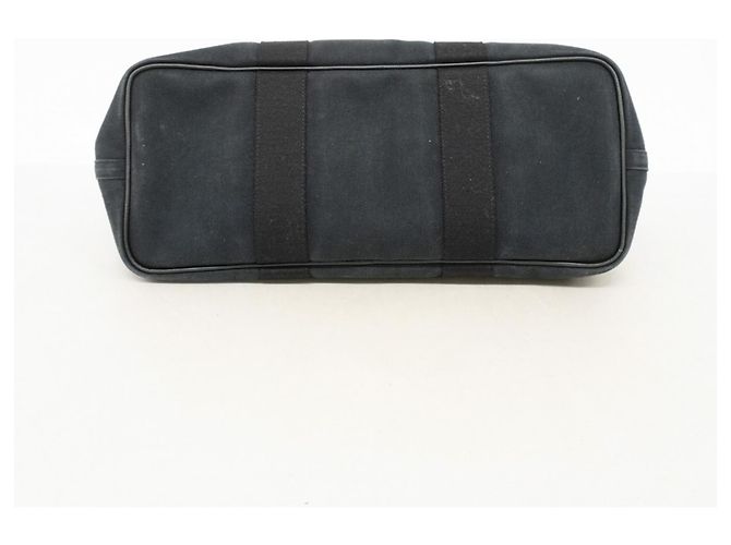 Borsa Hermès Valparaiso MM Toile Chevron Nero - vista 3