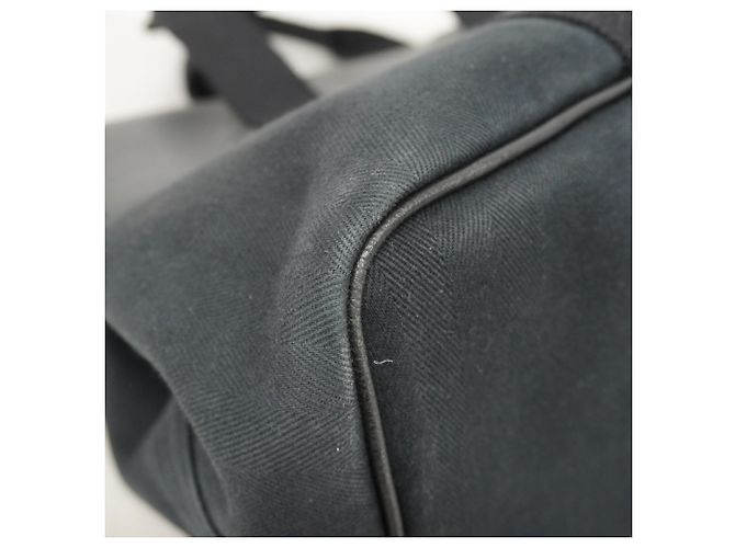 Borsa Hermès Valparaiso MM Toile Chevron Nero - vista 6