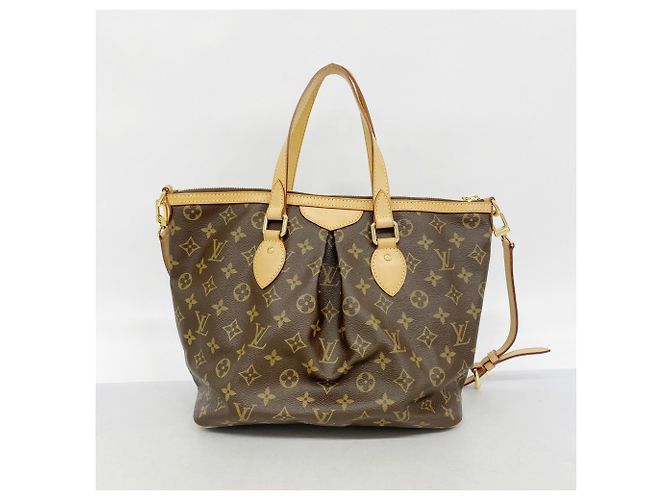 Borsa Louis Vuitton Monogram Palermo PM Marrone - vista 11