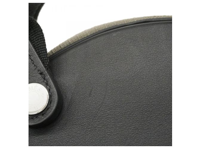 Zaino in pelle Swift nero e khaki di Hermès Cachi - vista 7