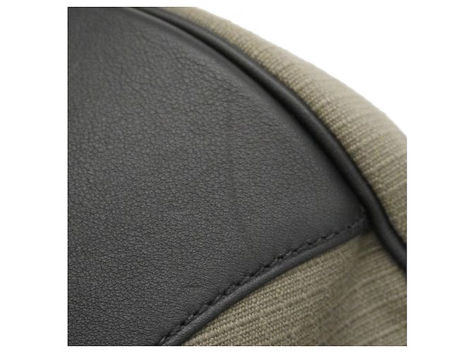 Zaino in pelle Swift nero e khaki di Hermès Cachi - vista 8
