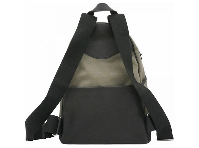 Zaino in pelle Swift nero e khaki di Hermès Cachi - vista 9
