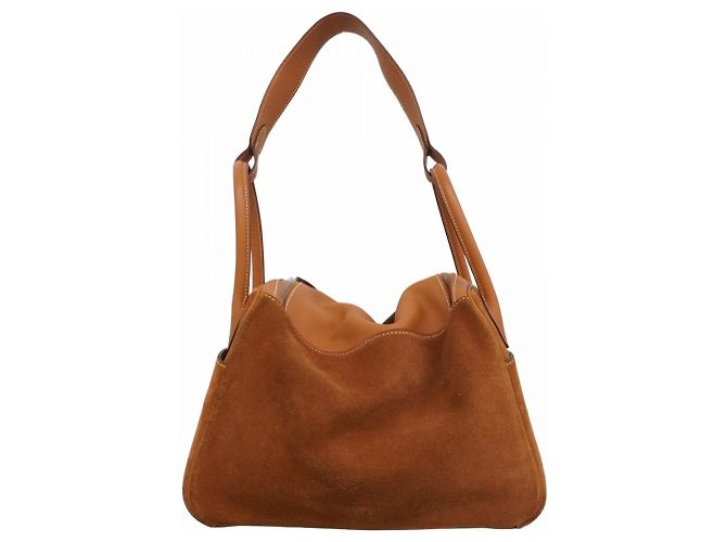 Borsa Hermès Lindy 30 in Swift Doblis oro D'oro - vista 13