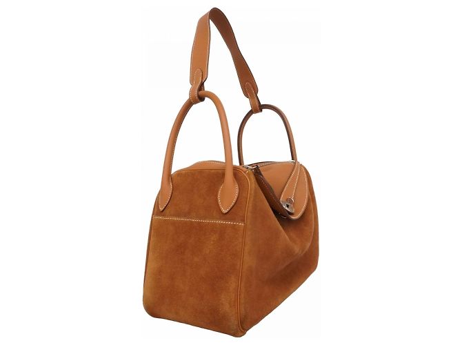 Borsa Hermès Lindy 30 in Swift Doblis oro D'oro - vista 2