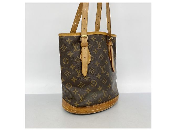 Borsa Tote Bucket PM Monogram Louis Vuitton Marrone - vista 2