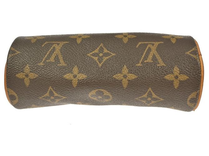 Pochette Papillon Monogram in Tela Mini Louis Vuitton Marrone - vista 5