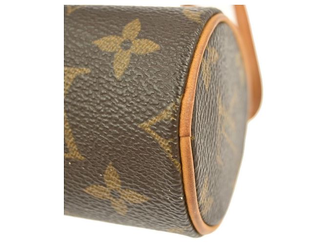 Pochette Papillon Monogram in Tela Mini Louis Vuitton Marrone - vista 6