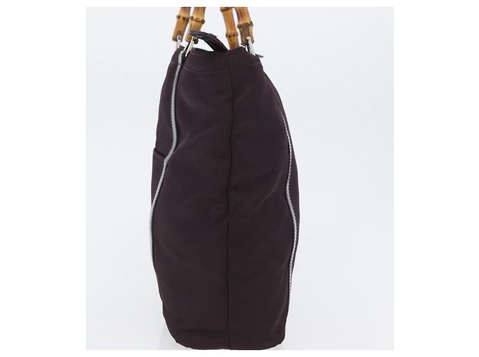 Gucci Bamboo Canvas large Porpora - vista 3